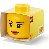 LEGO<sup>&reg;</sup> Storage Products: 40320813 Large Head Yellow - Girl NEW